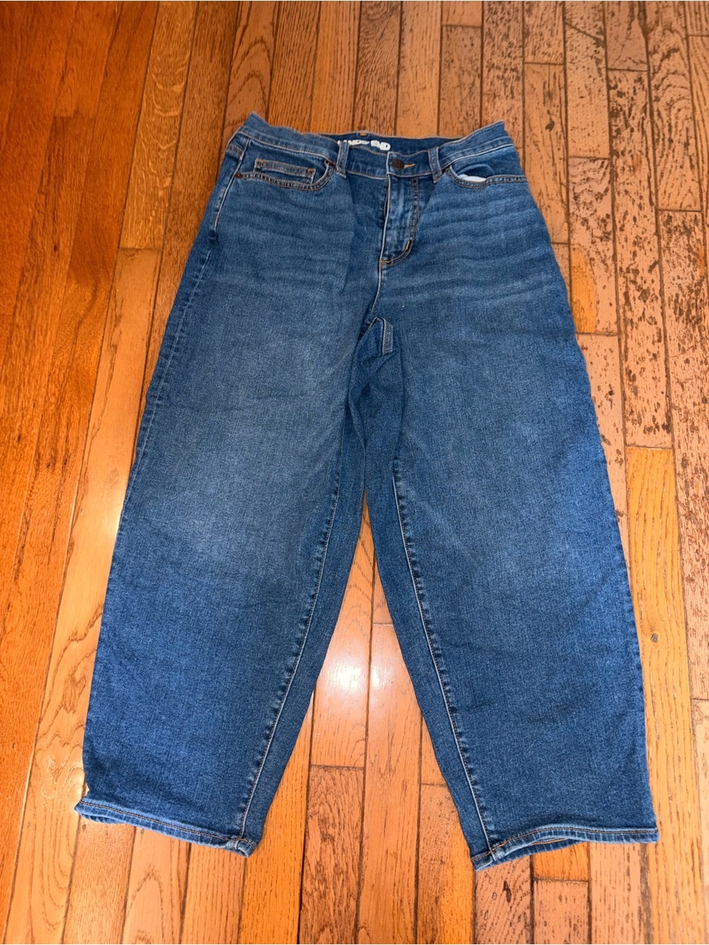 Lands' End Dark Blue Wide Leg Jeans